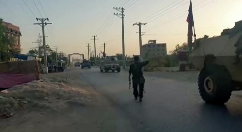 U.S. says it is up to Afghans to defend country as Taliban take more territory