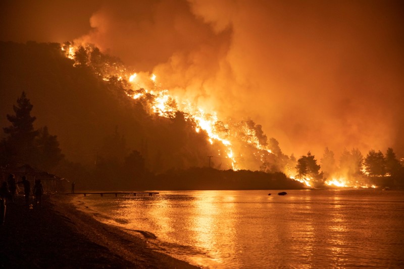 &copy; Reuters. Incêndio na ilha de Evia, Grécia
06/08/2021 REUTERS/Nicolas Economou