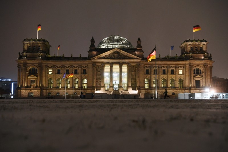 &copy; Reuters. A general view of the Reichstag building, the seat of the lower house of parliament Bundestag, in Berlin, Germany February 7, 2021. REUTERS/Annegret Hilse
