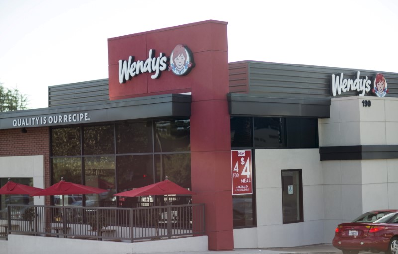 &copy; Reuters. FILE PHOTO: A Wendy's Co restaurant is pictured in Monrovia, California November 4, 2015. REUTERS/Mario Anzuoni 