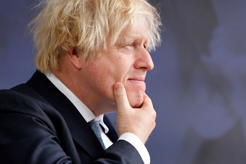 &copy; Reuters. بوريس جونسون رئيس الوزراء البريطاني في لندن يوم 29 يوليو تموز 2021. صورة حصلت عليها رويترز من ممثل عن وكالات الأنباء.