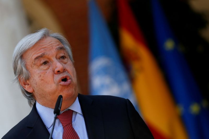 &copy; Reuters. Secretário-geral da ONU, António Guterres, em Madri
12/07/2021 REUTERS/Susana Vera