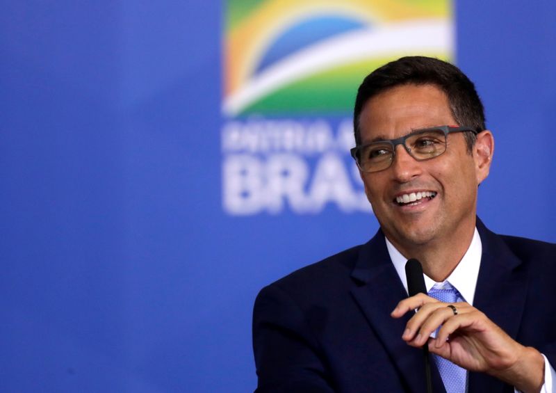 &copy; Reuters. Presidente do Banco Central, Roberto Campos Neto, participa de cerimônia no Palácio do Planalto, em Brasília
24/02/2021
REUTERS/Ueslei Marcelino