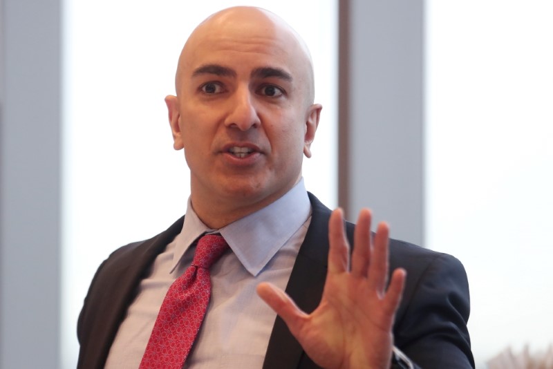 &copy; Reuters. Foto de archivo. El presidente de la Reserva Federal de Minneapolis Neel Kashkari habla durante una entrevista en Nueva York, EEUU, 29 de marzo de 2019. REUTERS/Shannon Stapleton