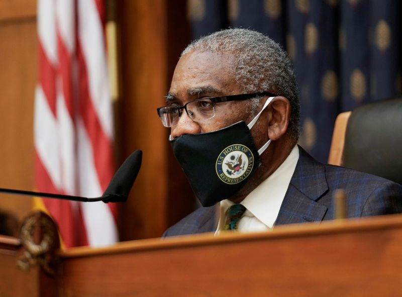 &copy; Reuters. FILE PHOTO: Chairman Rep. Gregory W. Meeks looks on as Secretary of State Antony Blinken testifies before the House Committee on Foreign Affairs on the Biden Administration's Priorities for U.S. Foreign Policy on Capitol Hill in Washington, DC, U.S., Marc