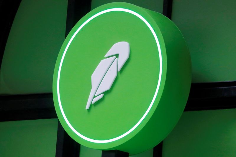 © Reuters. Logo da Robinhood fotografado em Nova York, EUA 
29/07/2021
REUTERS/Andrew Kelly