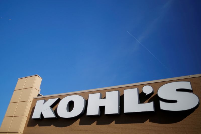 &copy; Reuters. FILE PHOTO: A sign marks a Kohl's store in Medford, Massachusetts, U.S., February 21, 2017.   REUTERS/Brian Snyder 