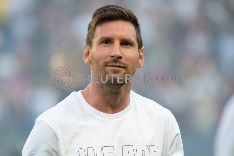 &copy; Reuters. Presentación de Lionel Leo Messi en el París Saint Germain (PSG) el 14 de agosto de 2021. Foto de archivo. 