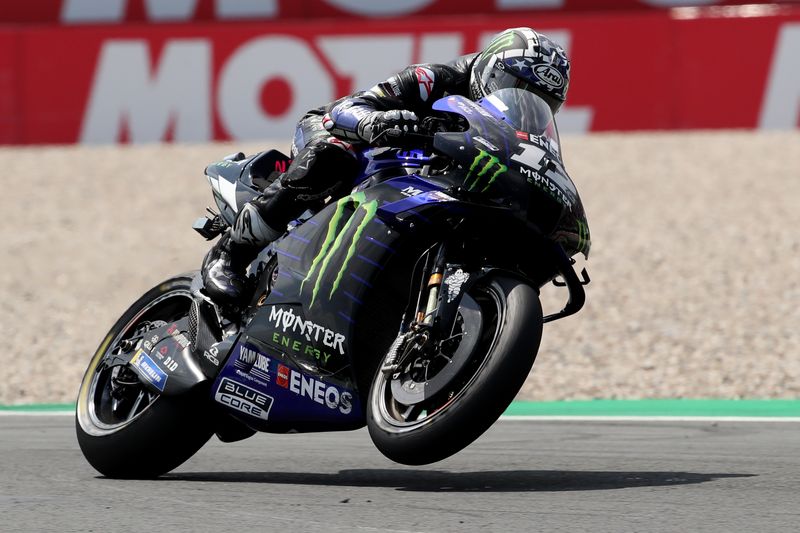 &copy; Reuters. Maverick Viñales, del Monster Energy Yamaha MotoGP, en acción durante la carrera Assen, Países Bajos, el 27 de junio de 2021. REUTERS/Yves Herman