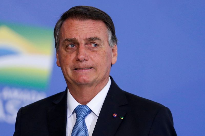 &copy; Reuters. O presidente Jair Bolsonaro
12/08/2021
REUTERS/Adriano Machado