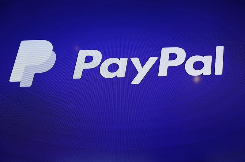 © Reuters. The PayPal logo is seen during an event at Terra Gallery in San Francisco, California May 21, 2015.  REUTERS/Robert Galbraith/File Photo                GLOBAL BUSINESS WEEK AHEAD PACKAGE    SEARCH BUSINESS WEEK AHEAD 17 OCT FOR ALL IMAGES