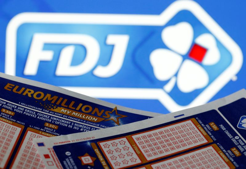 &copy; Reuters. FILE PHOTO: Logo and grids of French lottery group Francaise des Jeux are shown in this illustration picture taken in Bordeaux, France, November 19, 2019. REUTERS/Regis Duvignau/Illustration