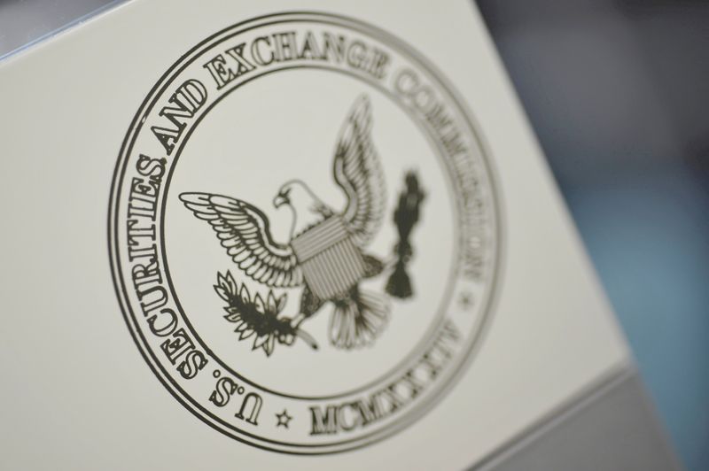 &copy; Reuters. Il logo della Securities and Exchange Commission (Sec) degli Stati Uniti. REUTERS/Jonathan Ernst/