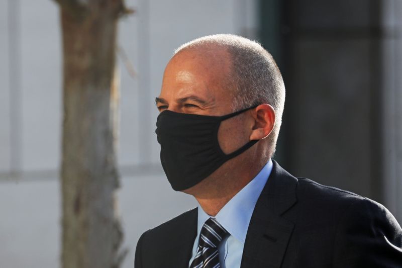 &copy; Reuters. FILE PHOTO: Attorney Michael Avenatti arrives for the opening of his trial on charges of cheating his clients out of settlement money, at the United States Courthouse in Santa Ana, in California, U.S., July 20, 2021.  REUTERS/David Swanson