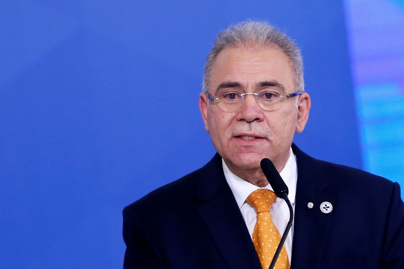 &copy; Reuters. Ministro da Saúde, Marcelo Queiroga, durante cerimônia no Palácio do Planalto
05/08/2021 REUTERS/Adriano Machado