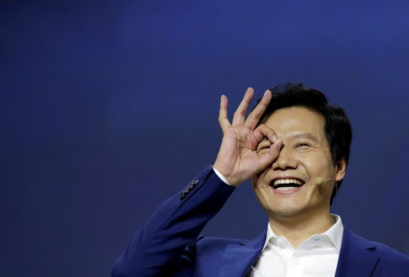 &copy; Reuters. FILE PHOTO: Xiaomi founder and CEO Lei Jun attends a launch ceremony of the new flagship phone Xiaomi Mi 9 in Beijing, China February 20, 2019. REUTERS/Jason Lee