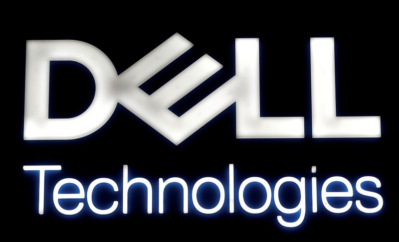 &copy; Reuters. FILE PHOTO: A logo of Dell Technologies is seen at the Mobile World Congress in Barcelona, Spain February 28, 2018. REUTERS/Yves Herman/File Photo