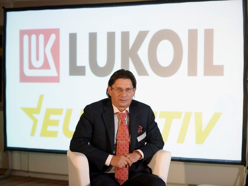 &copy; Reuters. Leonid Fedun, vice-president of Russian oil company Lukoil, during an interview with Reuters in Brussels, Belgium, March 2, 2020. REUTERS/Johanna Geron