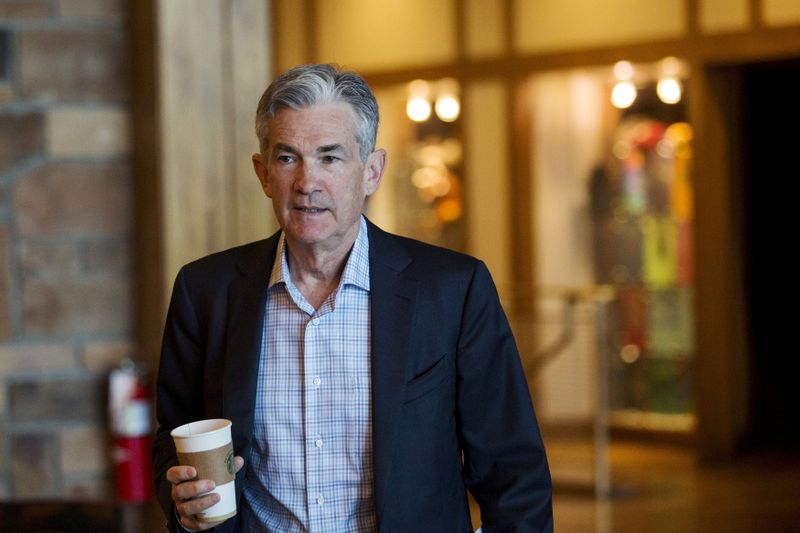 &copy; Reuters. Chair do Federal Reserve, Jerome Powell. 28/8/2015. REUTERS/Jonathan Crosby