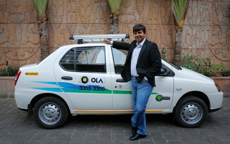 &copy; Reuters. Bhavish Aggarwal, fundador da empresa indiana de transporte de passageiros por aplicativo Ola. 3/3/2015. REUTERS/Shailesh Andrade 