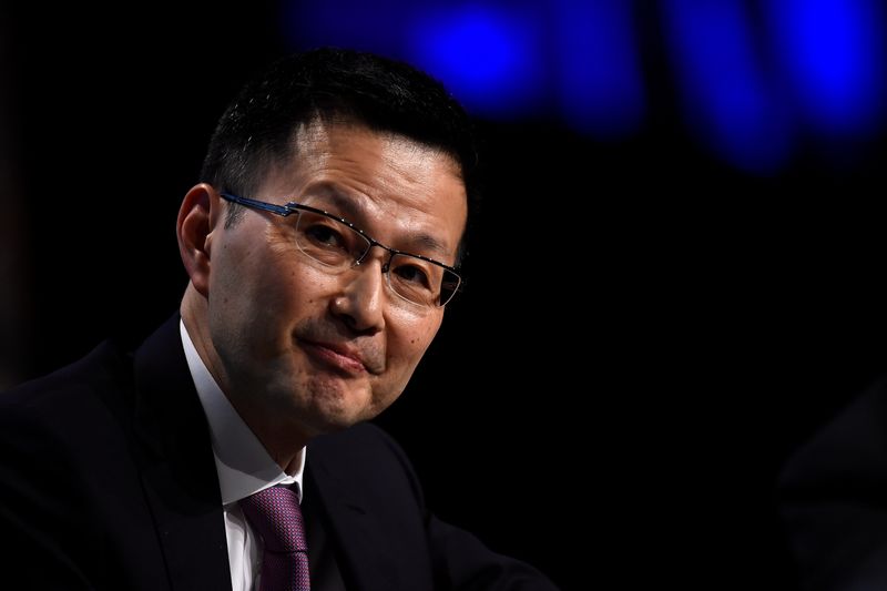 &copy; Reuters. FILE PHOTO: Deputy Governor at the Bank of Japan, Masazumi Wakatabe speaks at a European Financial Forum event in Dublin, Ireland February 13, 2019. REUTERS/Clodagh Kilcoyne