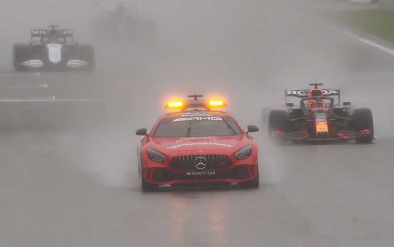 &copy; Reuters. منظر عام لجزء من سباق جائزة بلجيكا الكبرى ضمن منافسات بطولة العالم فورمولا 1 للسيارات على حلبة سبا-فرانكورشان يوم 29 أغسطس آب 2021. تصوير: كريست