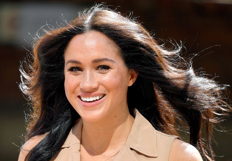 &copy; Reuters. Meghan Markle, duquesa britânica de Sussex, durante vista a Universidade de Joahanesburgo
01/10/2019 REUTERS/Toby Melville