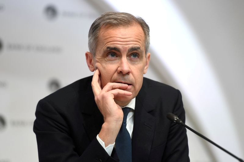 &copy; Reuters. FILE PHOTO: Then-Bank of England (BOE) Governor Mark Carney attends a news conference in London, Britain March 11, 2020. Peter Summers/Pool via REUTERS/File Photo