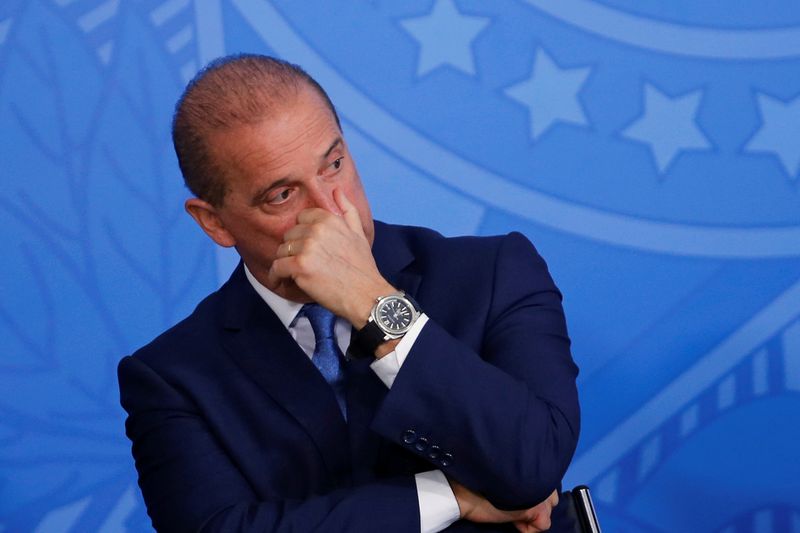 &copy; Reuters. Onyx Lorenzoni durante cerimônia no Palácio do Planalto
12/02/2020 REUTERS/Adriano Machado