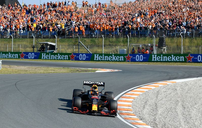 &copy; Reuters. Sep 4, 2021 
Foto del sábado del Red Bul de Max Verstappen en la clasificación para el Gran Premio de Países Bajos de la F1. 
REUTERS/Piroschka Van De Wouw