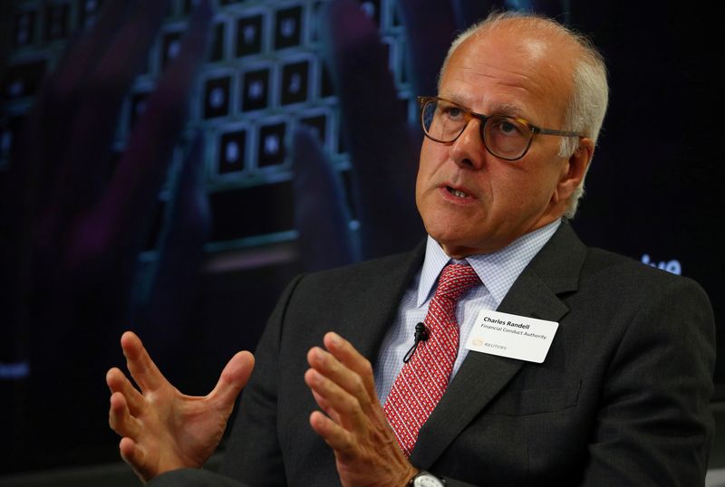 &copy; Reuters. FILE PHOTO: The Chair of the Financial Conduct Authority (FCA) Charles Randell, speaks at a Reuters Newsmaker event, in London, Britain July 11, 2018. REUTERS/Hannah McKay