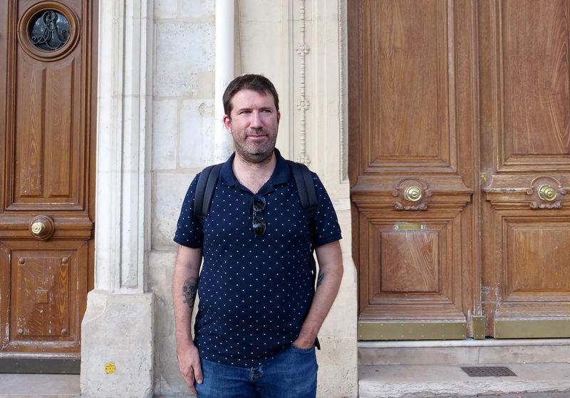 &copy; Reuters. Christophe Naudin, sobreviviente de ataque en Bataclan, en París, Francia, 3 septiembre 2021.
REUTERS/Ardee Napolitano