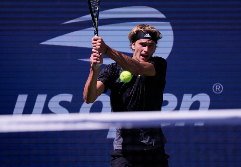 &copy; Reuters. Alexander Zverev contra Jannik Sinner no Aberto dos EUA
06/09/2021
Robert Deutsch-USA TODAY Sports