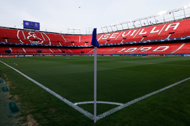 &copy; Reuters. Estadio Ramón Sánchez Pizjuán, Sevilla, España - 13 de abril de 2021 REUTERS/Marcelo Del Pozo