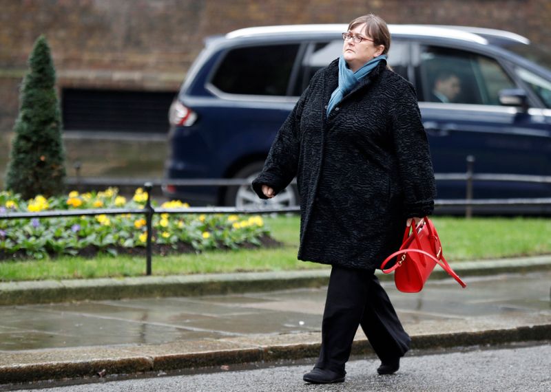&copy; Reuters. FILE PHOTO: Rachel Lord, CEO EMEA of Black Rock arrives at 10 Downing Street in London, Britain January 11, 2018. REUTERS/Peter Nicholls