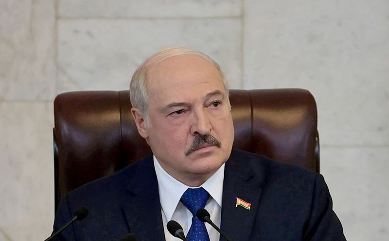 &copy; Reuters. FOTO DE ARCHIVO: El presidente bielorruso, Alexander Lukashenko, en Misk, Bielorrusia, el 26 de mayo de 2021. Servicio de Prensa del Presidente de la República de Bielorrusia/Facilitado a través de REUTERS
