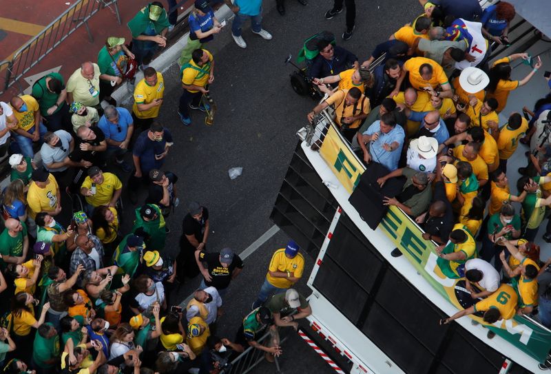 &copy; Reuters. Bolsonaro faz discurso a apoiadores em São Paulo
07/09/2021
REUTERS/Amanda Perobelli