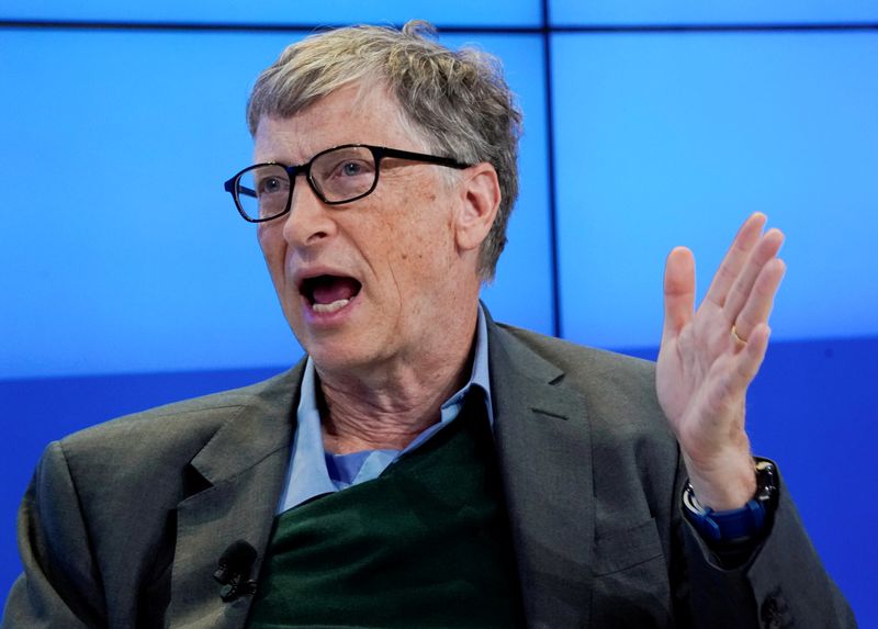 &copy; Reuters. O empresário Bill Gates. 25/1/2018. REUTERS/Denis Balibouse