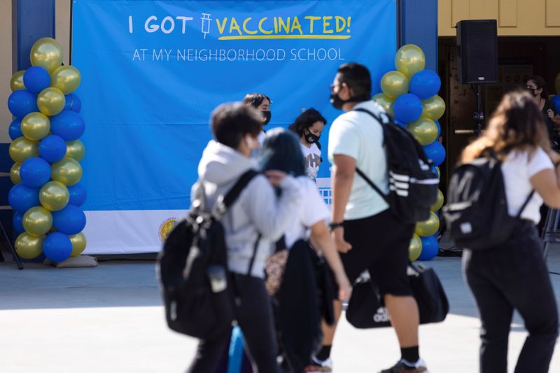 Los Angeles County school officials vote to require vaccines for students aged 12 and over