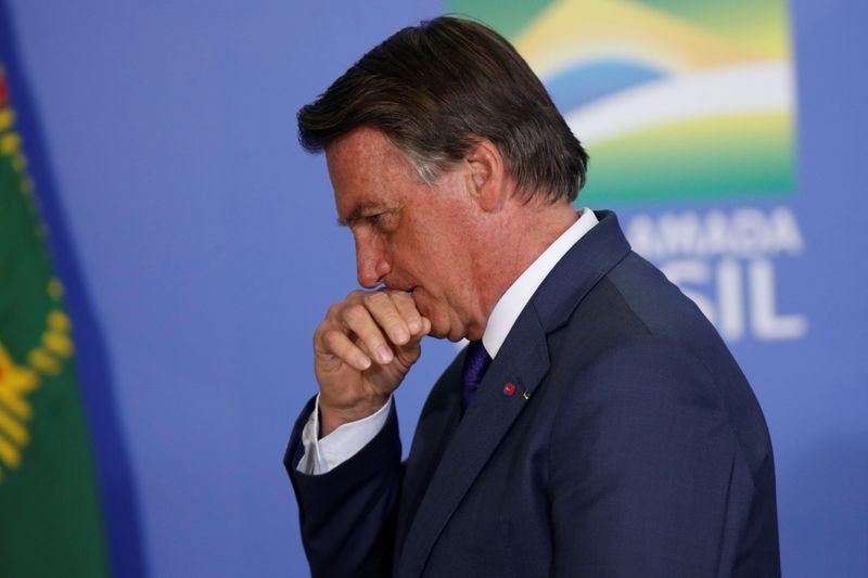 &copy; Reuters. Bolsonaro no Planalto
 2/9/2021 REUTERS/Adriano Machado