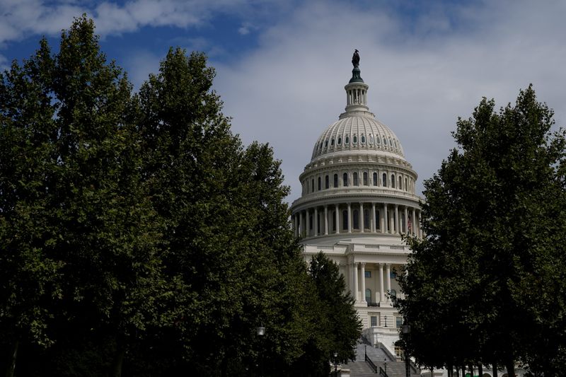 &copy; Reuters. FILE PHOTO: The U.S. Capitol Building is pictured in Washington, U.S., August 20, 2021. REUTERS/Elizabeth Frantz/File Photo