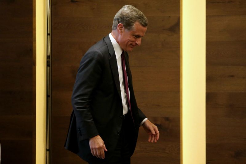 &copy; Reuters. Dallas Federal Reserve Bank President Robert Kaplan walks after the True Economic Talks event in Mexico City, Mexico, July 14, 2017. REUTERS/Edgard Garrido