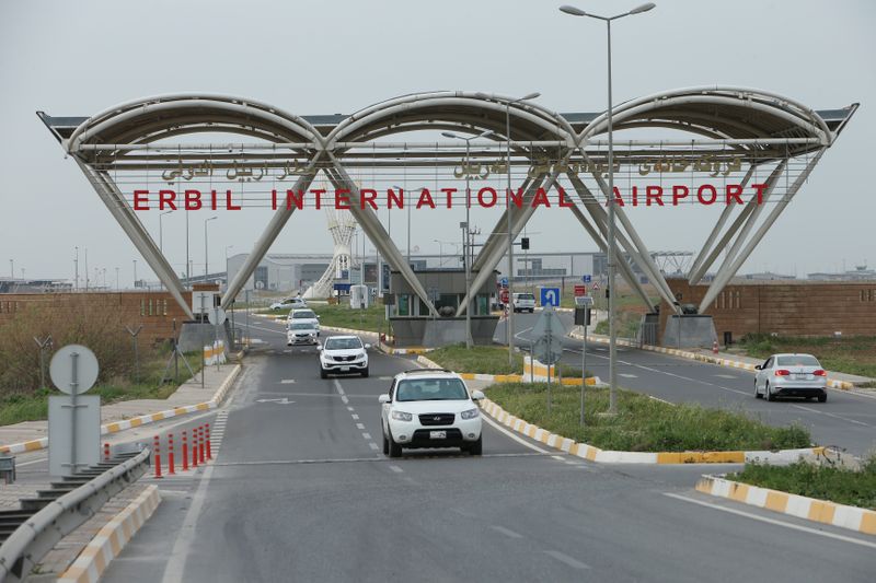 © Reuters. منظر عام لبوابة مطار أربيل الدولي في صورة من أرشيف رويترز.