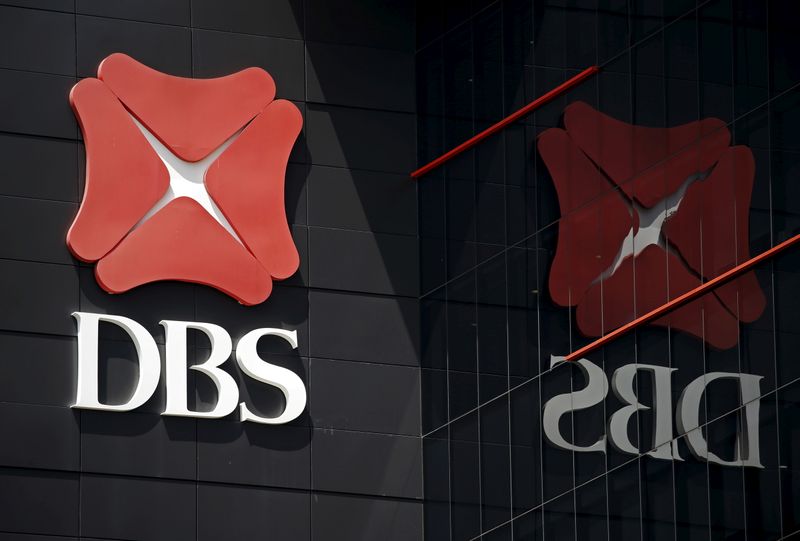 &copy; Reuters. FILE PHOTO: A logo of DBS is pictured outside an office in Singapore January 5, 2016.  REUTERS/Edgar Su/File Photo  GLOBAL BUSINESS WEEK AHEAD