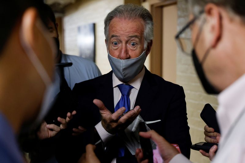 &copy; Reuters. FILE PHOTO: U.S. Representative Richard Neal (D-MA) departs after a closed-door House Democratic caucus meeting amidst ongoing negotiations over budget and infrastructure legislation at the U.S. Capitol in Washington, D.C., U.S. August 24, 2021.  REUTERS/