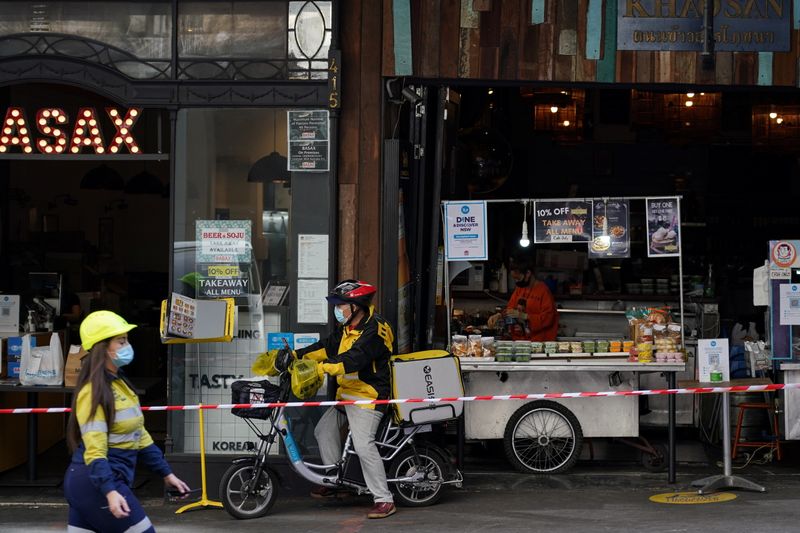 © Reuters. 　９月１４日、オーストラリアの最大都市シドニーで、新型コロナウイルスの新規感染者数が約２週間ぶり低水準となった。写真はシドニーで９日撮影（２０２１年　ロイター／Loren Elliott）
