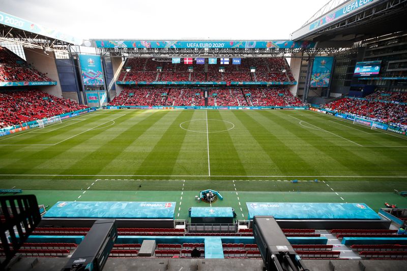 &copy; Reuters. Parken Stadium, em Copenhague
Pool via REUTERS/Wolfgang Rattay