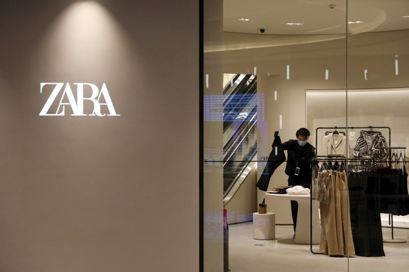 &copy; Reuters. Uno store Zara, marchio del gruppo Inditex. REUTERS/Tingshu Wang/File Photo