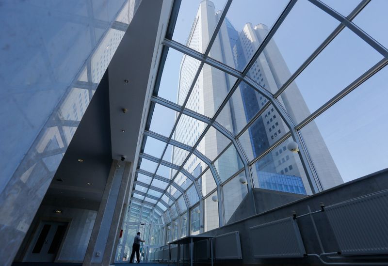 &copy; Reuters. A general view of the main office of Russian gas exporter Gazprom  in Moscow June 3, 2014. Russia's Gazprom plans to export 158.4 billion cubic metres (bcm) of gas this year to Europe, including Turkey, down from 161.5 bcm shipped in 2013, the state-contr