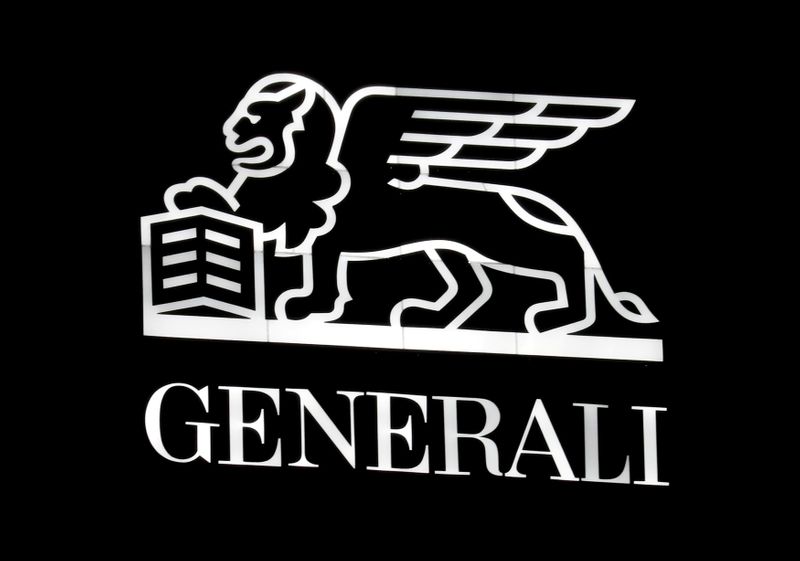 &copy; Reuters. Il logo Generali a Milano.  REUTERS/Stefano Rellandini
